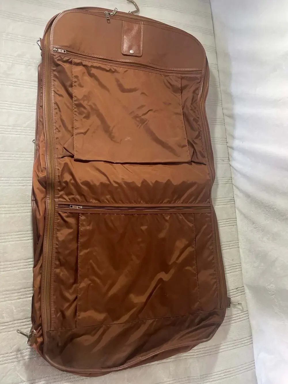 Vintage Samsonite Silhouette Series Brown Garment Bag Travel Suitcase